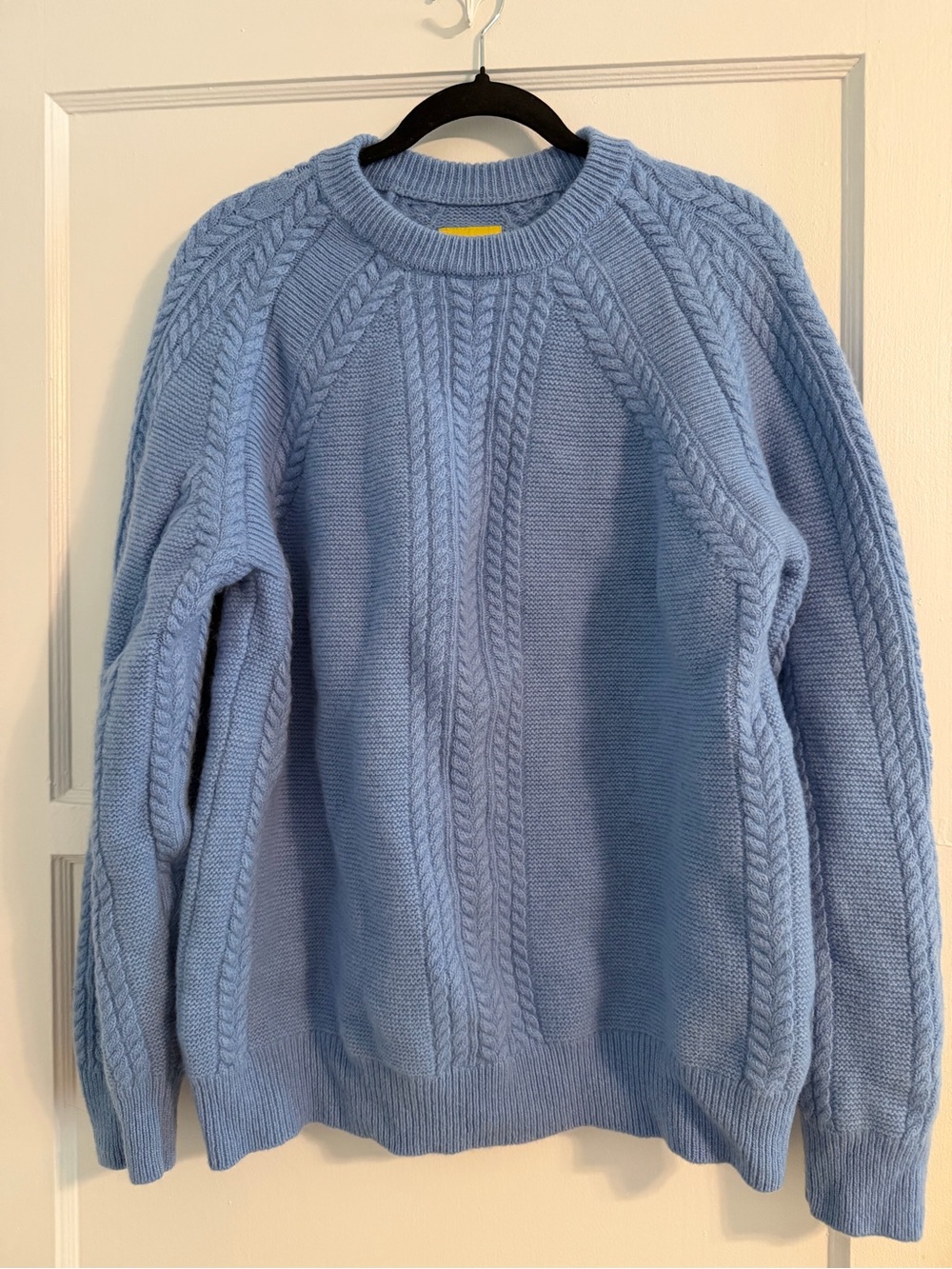 Golf Wang Light Blue Cable Knit Crewneck Sweater